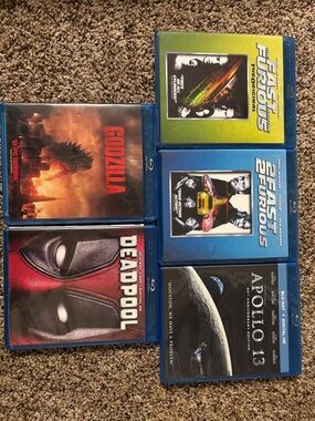 5 BLU-RAY Disc Movies